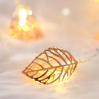 Металлический светодиодный светильник-гирлянда в форме звезды с розовым золотом, внутренний светильник, украшение для рождественской вечеринки, свадьбы, дня рождения, декор для комнаты