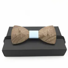 Свадебные деревянный галстук запонки Мода древесины галстук-бабочка Свадебные dinne3d ручной работы Corbata деревянный Галстуки Gravata комплект corbatas Hombre