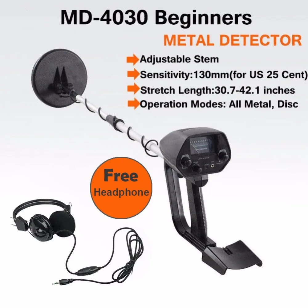 

Professional Metal Detector High Performance Underground Detector MD4030 Three Detect Mode Coins Jewelry All Metal Treasure