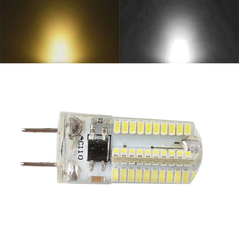 

New LED lamp G8 SMD3014 7W Silica Gel LED 80led bulb AC110V-140V 220V Dimmable led corn bulb Warm white/White light 5pcs/lot