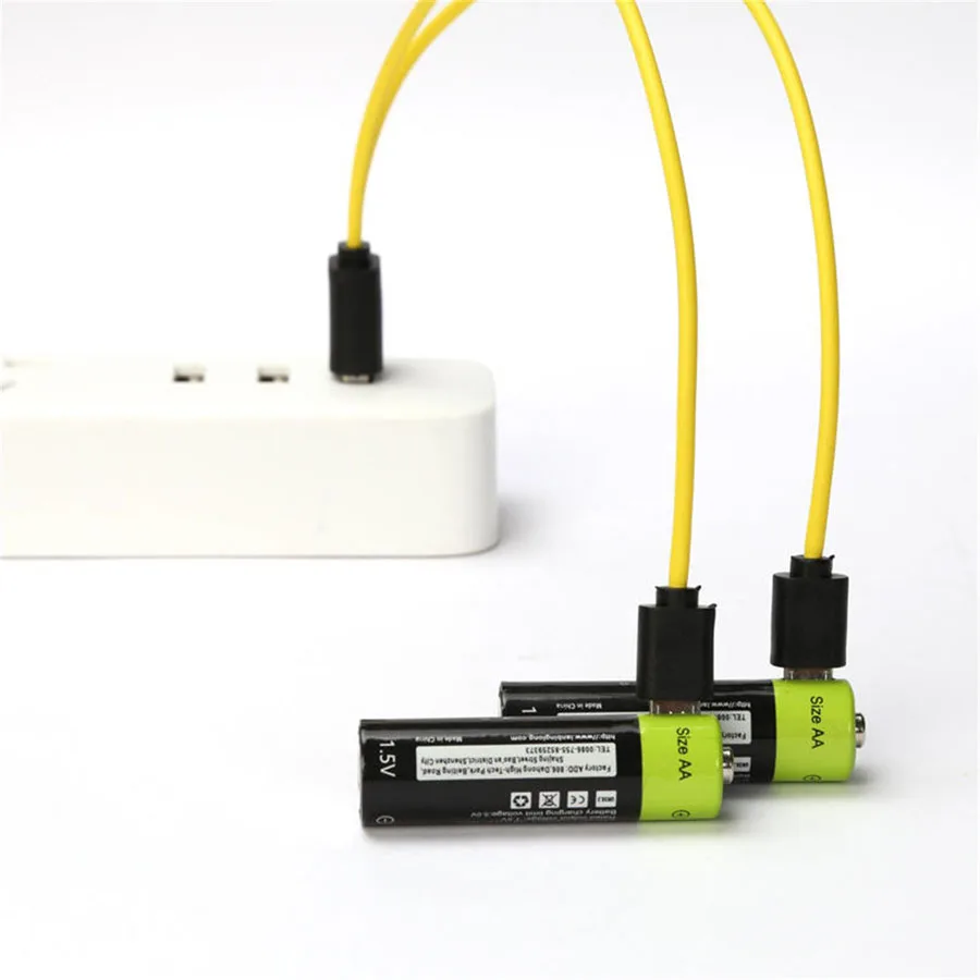 Литий полимерная аккумуляторная батарея AA USB 1 5 В 1250 мА/ч универсальная ZNT5 кабель