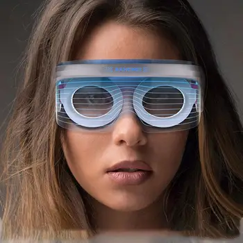 

LED Electric Eyes Massager Vibration Infrared Heating Therapy Air Pressure Eye SPA Glasses Stress Relief Eyes Care Device