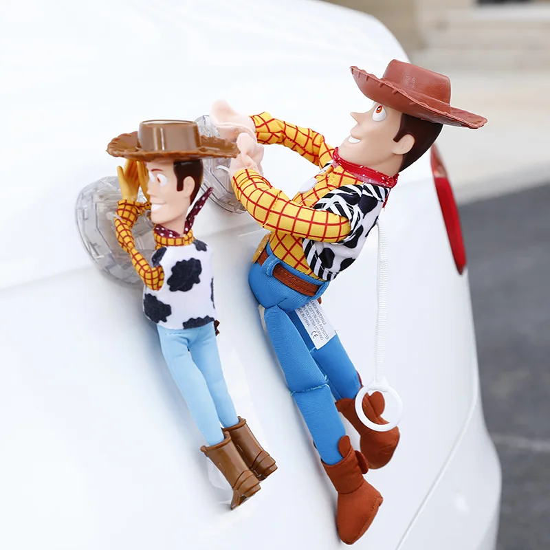 Buzz Lightyear Car 2PC Plush Doll Decorative pendant Toy Story 4 Sheriff Woody 