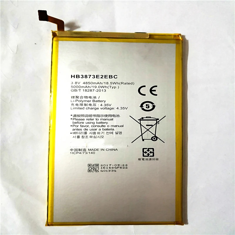 

Original HB3873E2EBC Rechargeable battery For Huawei mediapad X2 Honor X1 7D-503L 7D-501U 5000mAh with repair tool gift