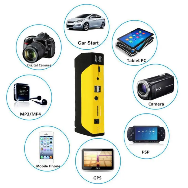 12V 50800mAh Car Jump Starter Pack LED Boster Mobile Charger Battery Power Bank Car Charger For Car Battery Booster LED Hot Sale