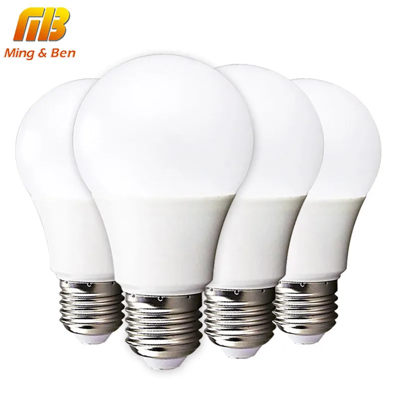 

4pcs LED Bulb Lamp E14 E27 3W 5W 7W 9W 12W 15W 18W 220V 230V LED Lampada Ampoule Bombilla High Brightness LED Light Bulb SMD2835