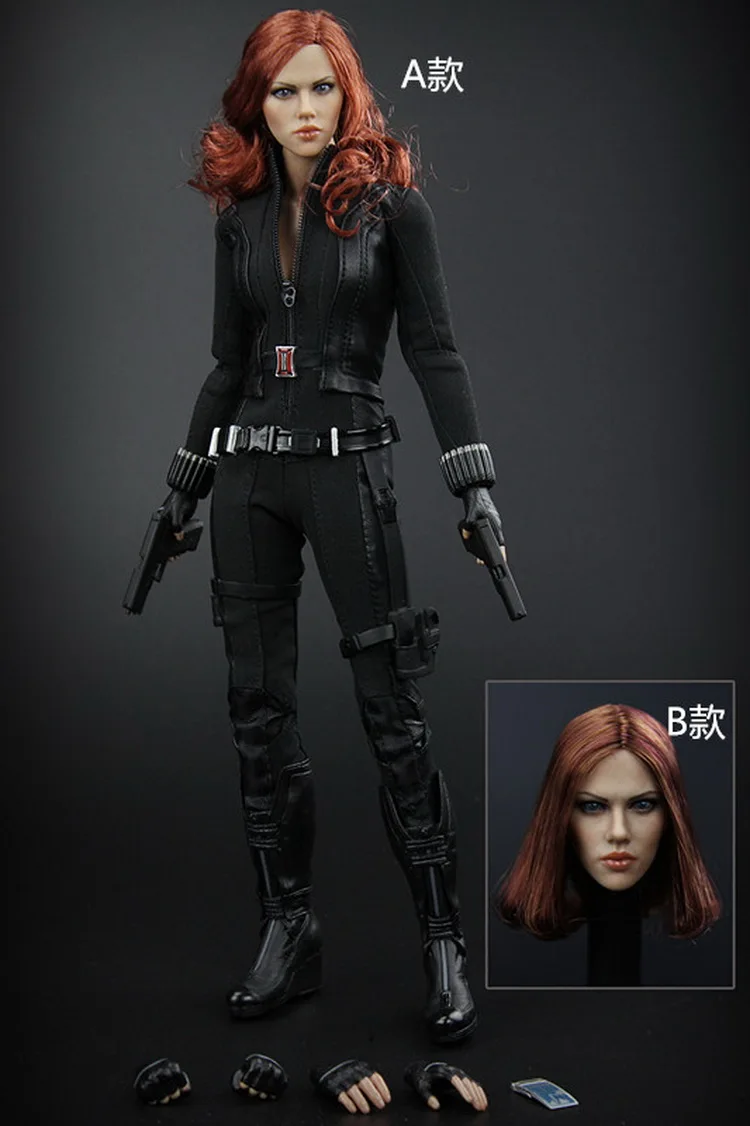 The Avengers Black Widow 1//6 Head Carving Model Fit 12/'/' Action Figure Accessory