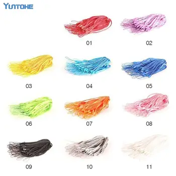 

Wholesale Hot 2000pcs/lot Nylon Wrist Hand Cell Phone Mobile Chain Straps Keychain Charm Cords DIY Hang Rope Lariat Lanyard