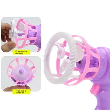 

Summer Funny Magic Automation Bubbles Toy Electricity Fan Water Gun Automation Bubble Maker Gun Machine Children Game Gift