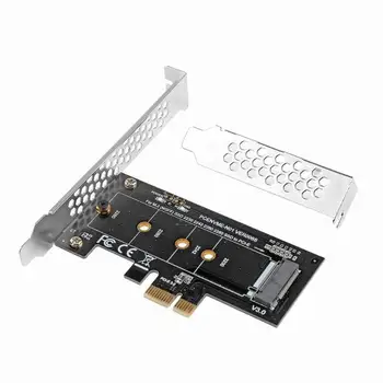 

Computer Adapter Card PCI-E 3.0 x4 to M.2 NGFF M Key Slot Converter Adapter With Bracket For Samsung INTEL 600P NVME Protocol