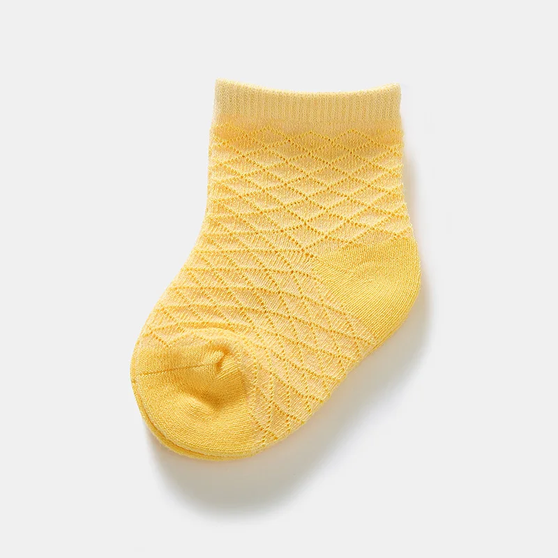 Diamond hollow out Baby Socks Newborn Boy Girl Summer Floor Socks Toddler Breathable Infant Cotton Blended Socks Elastic Comfortable (6)