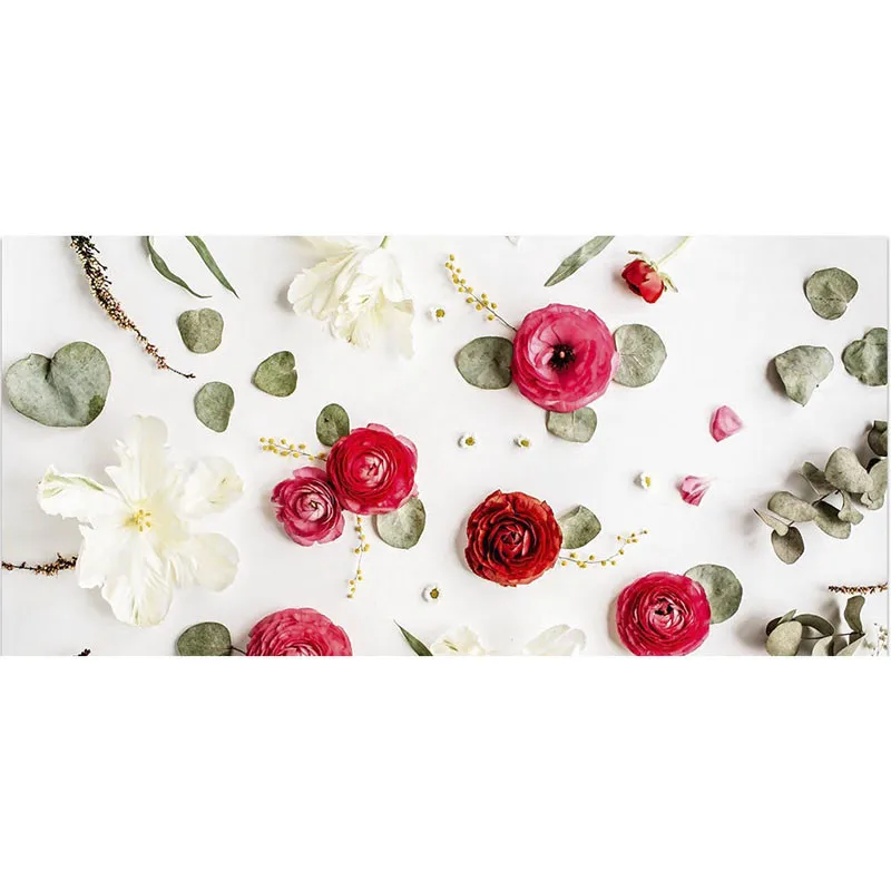 

3D Wallpaper Custom 3d Mural Wallpaper Retro Red Flower Painting Home Decor Living Room Wall Covering 3D Mural Wallpaper