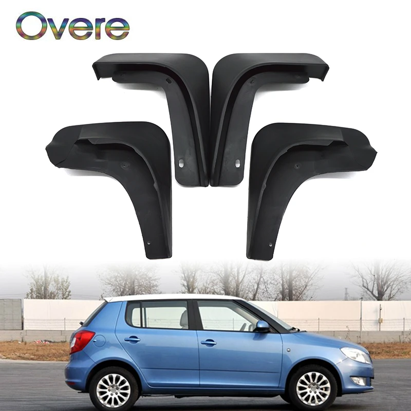 Овере автомобильные передние и задние брызговики для 2011 2012 2013 Skoda Fabia люк