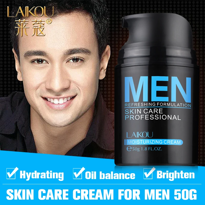  LAIKOU Hyaluronic Acid Face Cream Oil-control Men Lift Anti-Wrinkle Firming Shrink Pores Acne Day C