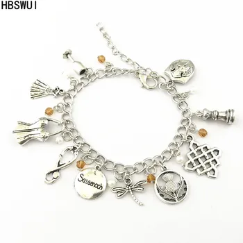 

HBSWUI Wholesale Free shipping 20pcs a lot outlander charm Bracelet DTHVFVF18