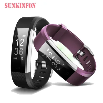 

ID24 Bluetooth Smart Wristband Fitness Sleep Tracker Pedometer Heart Rate Monitor Smart Bracelet for Samsung Galaxy S6 Edge Plus