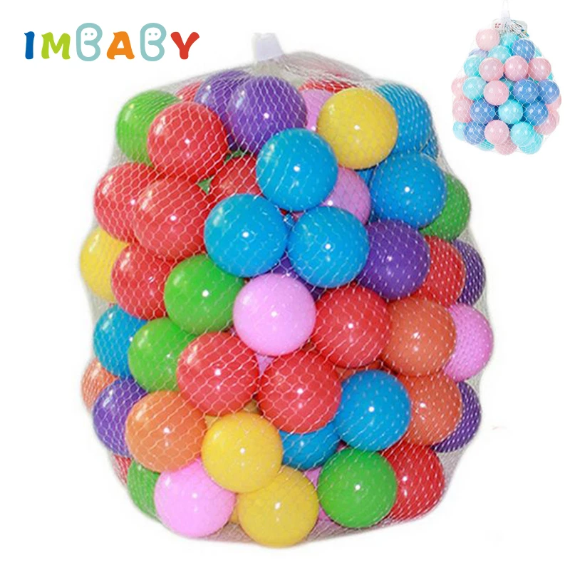 IMBABY Красочный Бал детские игрушки морской мяч 100 шт./лот 5 см/7 см Цвет океан СОФТ PE