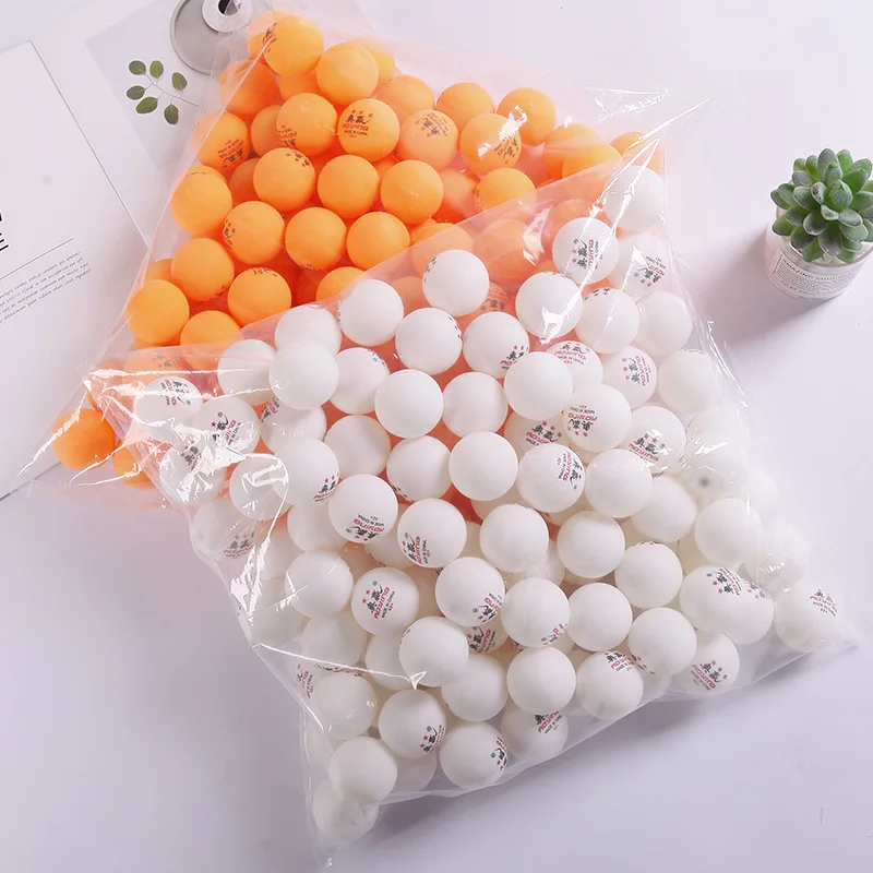 

100PCS/lot Durable Three Star Level High Quality Professional Table Tennis Balls Ping Pong Ball White Orange Pingpong Balls