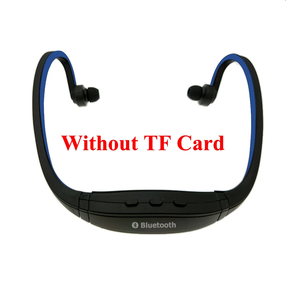 HOMEBARL BS19C Bluetooth 4,0 Спортивные Беспроводные шейные наушники гарнитура+ 8 Гб 16 Гб Micro SD карта/FM радио/микрофон PK ZK-S9 - Цвет: Blue No TF Card