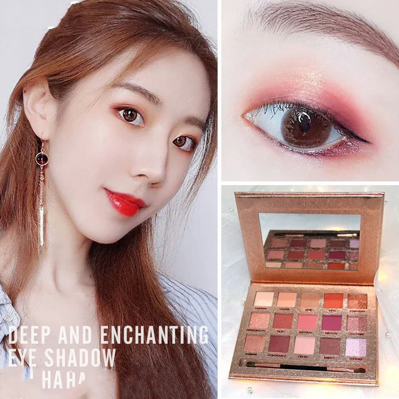 

Pearlescent Matte Earth Color Eye Shadow Eyeshadow Pallette Waterproof & Long-lasting For Eyeshadow Makeup 15 Colors