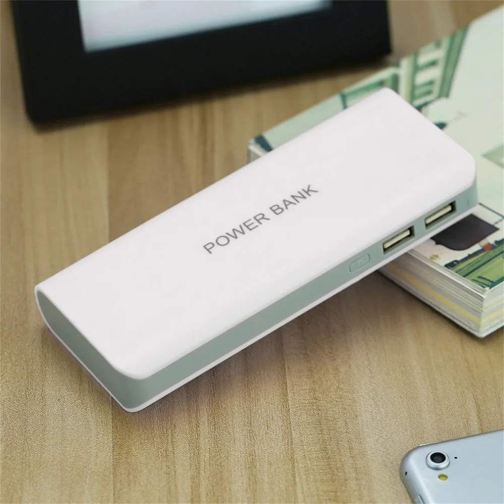 

13000mah Power Bank shell External Batteries Portable Mobile Phone Backup Bank with Double USB Interface Charger Portable Power
