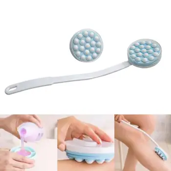 

Long Handled Shower Rubbing Brush Lotion Oil Cream Applicator Head Body Leg Back Bath Brush Scrub Massager Bath Supplies Tools