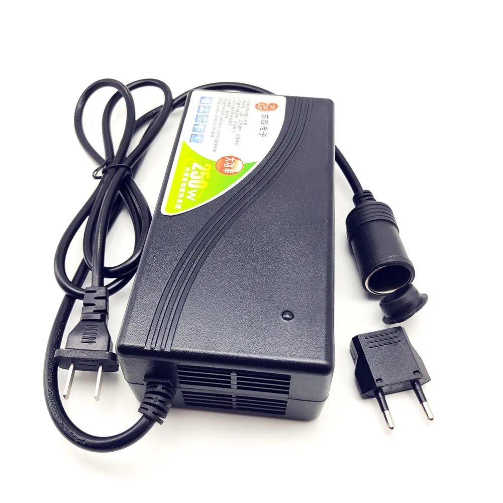 250W Power Converter Ac 110V 220V 240V input Dc 12V 20A Output Adapter Car Power Supply Cigarette Lighter Plug