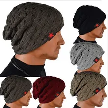 Free Shipping winter reversible beanie men hat womens hats,snow caps knit hat skull chunky baggy warm skullies,touca gorro hat