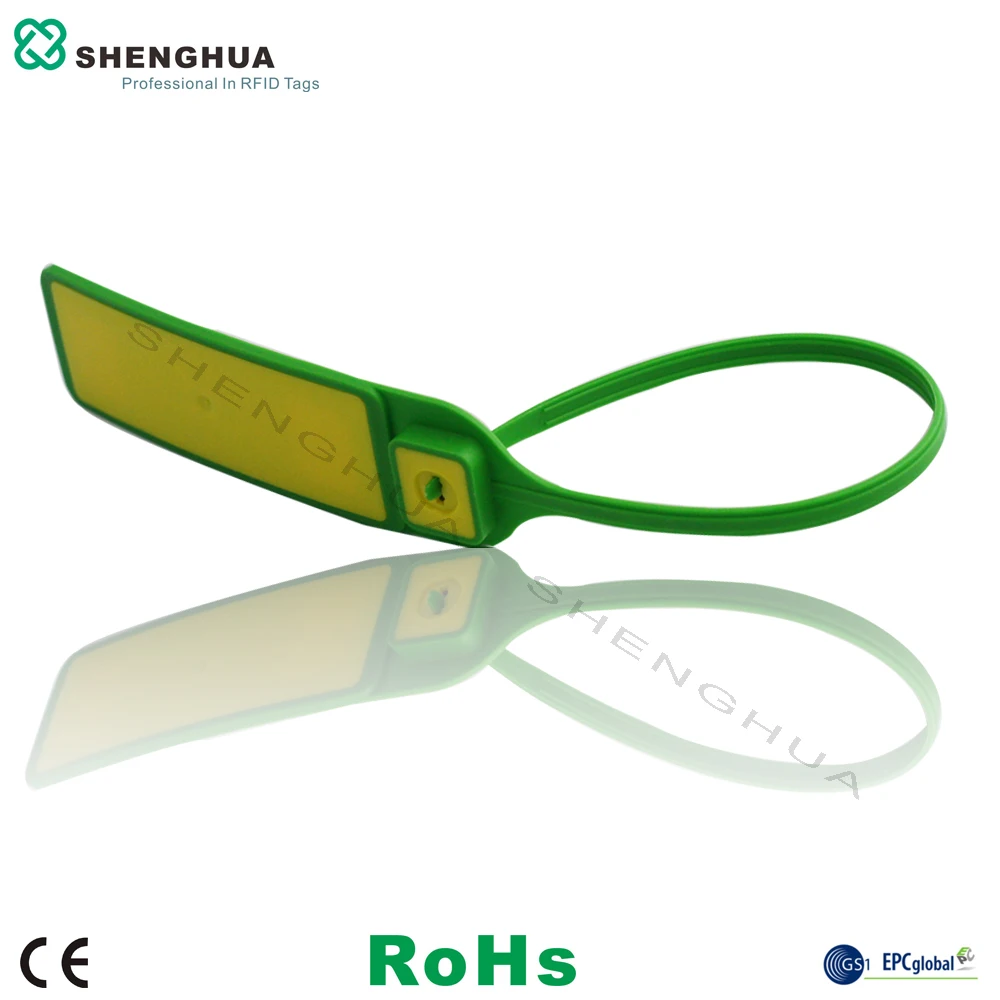 10pcs/lot UHF Passive Smart RFID Adjustable Security Seal Tags with String Plastic Zip Tie Tag Long Range Reading For Asset |