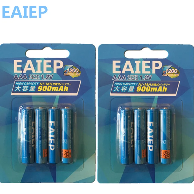 

Rechargeable Battery Cell Set AAA 800mAh 1.2V EAIEP NI-MH 3A Battery Baterias Bateria For LED light toy mp3 free shipping