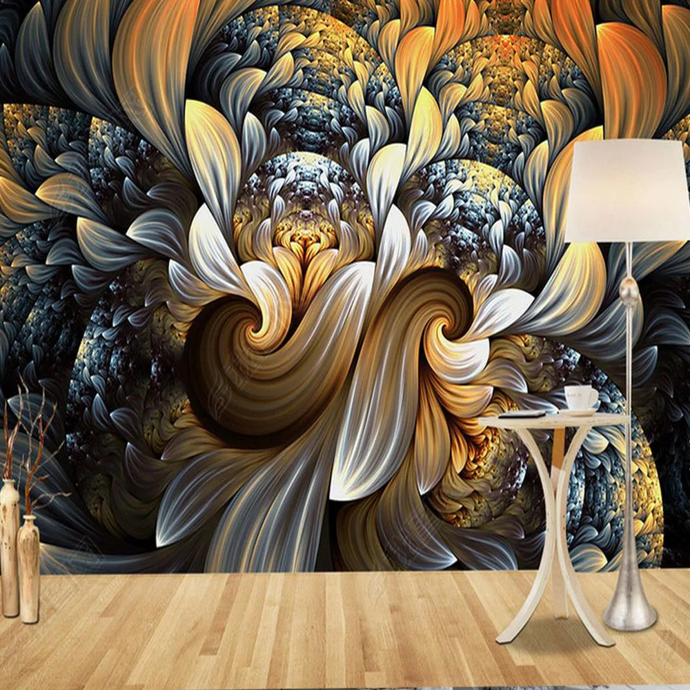 3D Abstract Flower Wall Murals HD Photo Wall Mural Paper Rolls Living