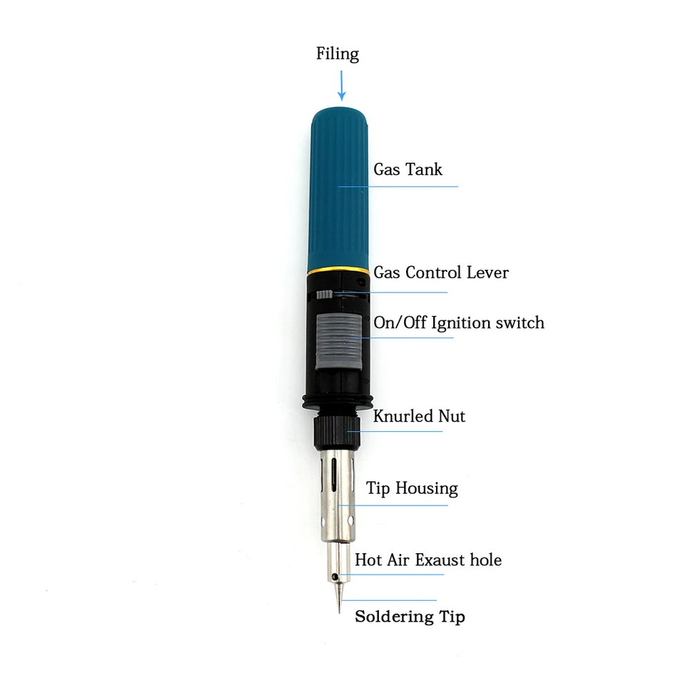 Высококачественная многофункциональная беспроводная многоразовая Бутановая газовая паяльная Ручка Форма газовая горелка паяльная газовая пушка инструмент HT-C01