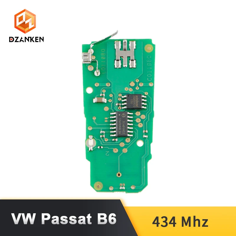 Dzanken 3 Botons дистанционный ключ автомобиля для VW Passat B6 3C B7 Magotan CC и чипа транспондера