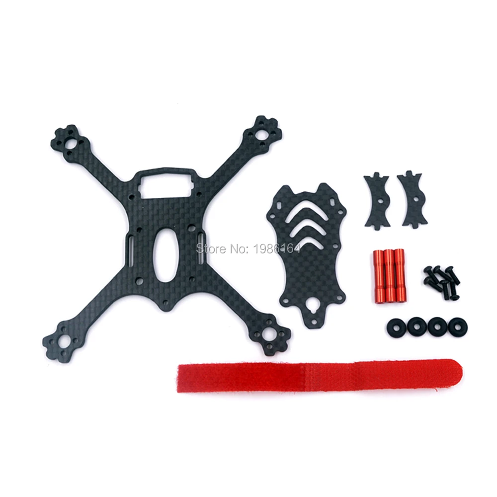 

Mini ALFA-Genie110 110mm Frame 2.4 Inch Quadcopter Carbon Fiber True X Frame For DIY Indoor Micro FPV Racing Drone