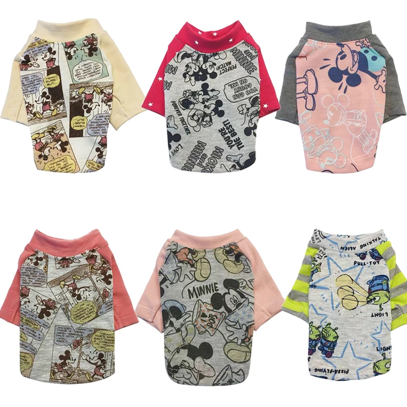 

Sweet Mickey Mouse Cat Dog Tshirt Vest Summer Cooling Pet Clothes for Dogs Cats Chihuahua Yorkshire Shirts Puppy Clothing Outfit