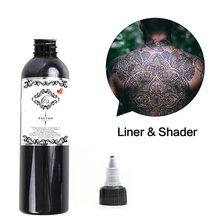 Черные чернила татуировки перманентный макияж Пигмент боди-арт Краска татуировки поставка 4 унции