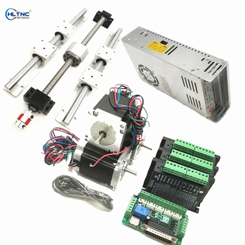 

6 sets SBR16 Linear guide sets + 3 x SFU1605-450/1050/1650mm Ballscrew sets + BK BF12 +3 PCSCoupler+Stepper motor +driver