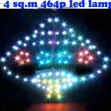 Высокого качества 4 кв. м светодиодный воздушный змей Забавный воздушный змей в виде НЛО 464 p супер флюс с ручкой линии батареи дети открытый Забавный Спорт Вэй