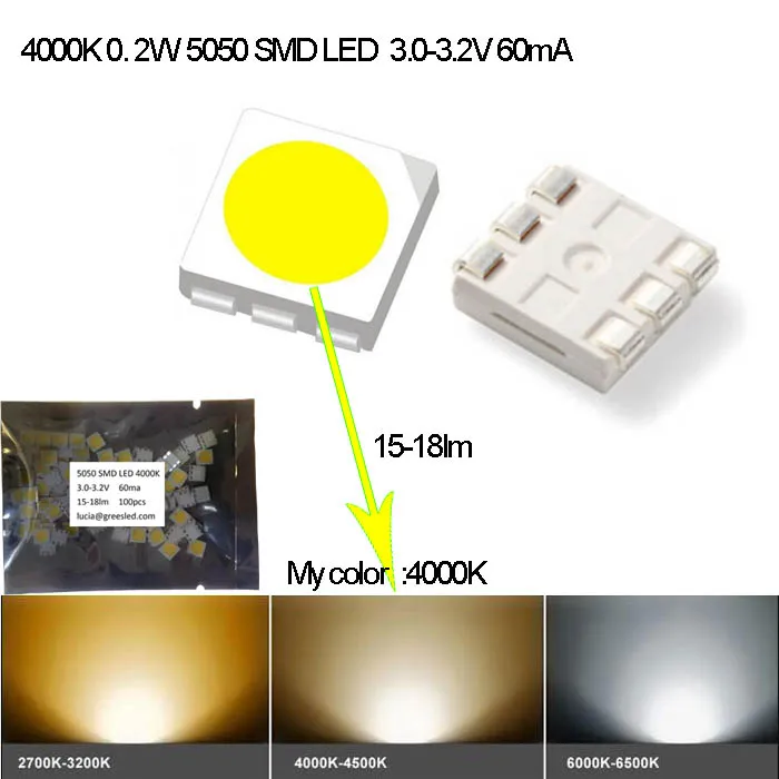 Fast Delivery High Brightness 0.2W 5050 SMD LED Diodes 60mA 15 18lm 100pcs  DIY Kit Light LED Chip Free Shipping|jewelry bow|jewelry shoeled hook -  AliExpress