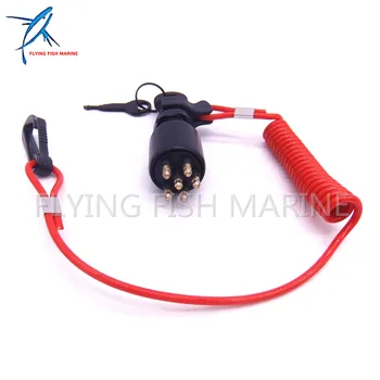 

Outboard Motor 175974 5005801 Ignition Switch & Key Assembly With Lanyard For OMC Johnson Evinrude 40-200HP Free Shipping