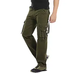 Мужские легкие дышащие быстросохнущие брюки мужские модные повседневные хлопковые многокарманные рабочие брюки карго длинные брюки Z402