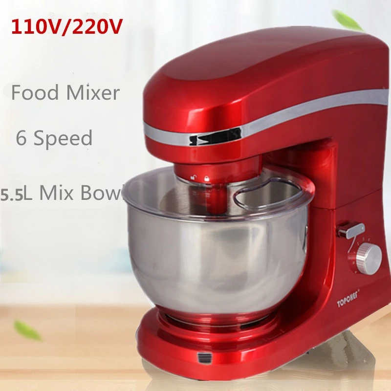 New Design 1000W 5L 6 speed Kitchen Electric Food Stand Mixer Whisk