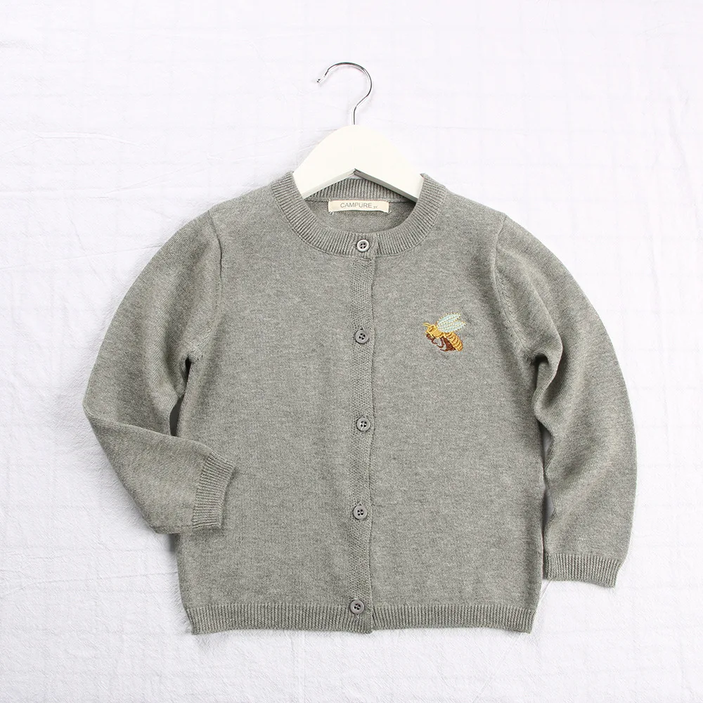 

Children knitted sweater 2018 autumn baby girls boys open stitch style cardigan 100% cotton clothes kids sweater coat for girls