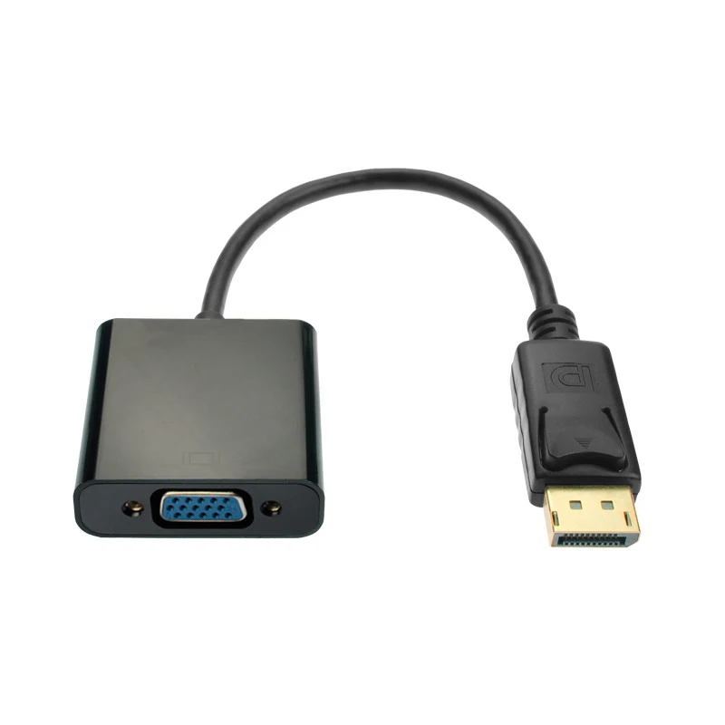 

1PCS DisplayPort to VGA Converter DP to VGA Adapter DP Cables Adaptor 1080P for HDTV Monitor Projector PC