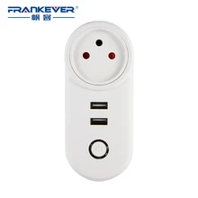 Best Offers FrankEver Israel WIFI Smart Plug With Dual USB Ports Timing Socket Wireless Outlet Voice Control Work with Alexa Google home