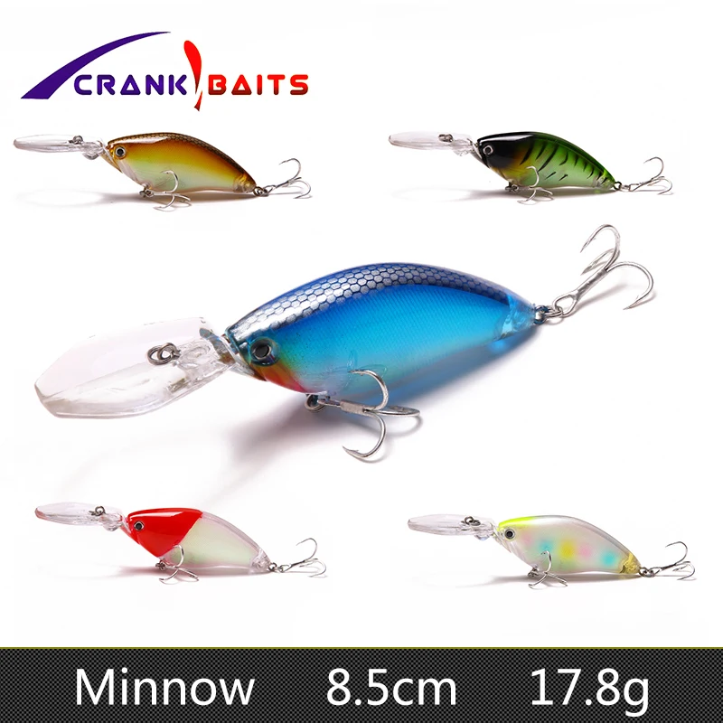  CRANK BAITS Minnow Swim Aritificial Fishing Lure Hard Bait 8.5cm17.8g Fish Floating Fishing Wobbler