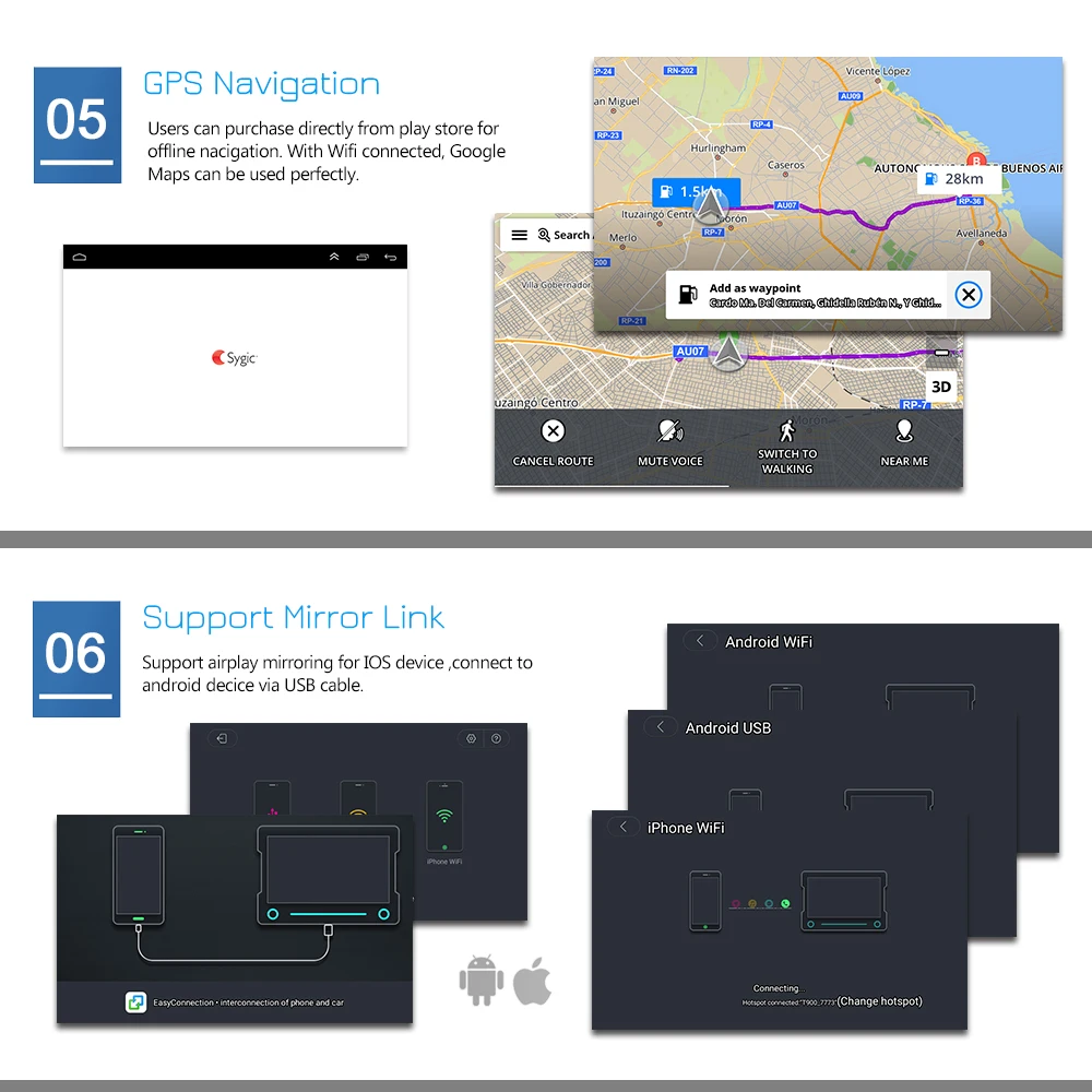 Discount Auto Android8.1 IPS Screen Car Audio Car Player GPS Radio For VW GOLF 6 Polo Bora JETTA B6 PASSAT Tiguan SKODA OCTAVIA Bluetooth 6