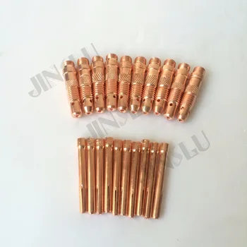 

WP SR 17 18 26 Series TIG Welding Torch Consumables Accessories Tungsten Collet 1.6mm & Collet Body 1.6mm 100PCS