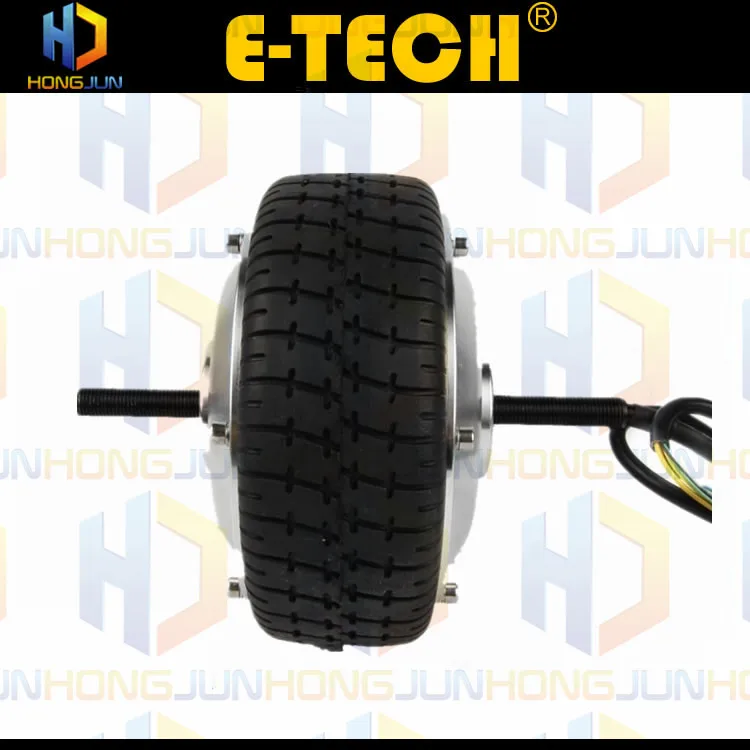 ETECH 24 V 36 V 48 V 200 W 6 дюймов высокий крутящий момент с зубчатой передачей постоянного тока без щетки моторы-колеса