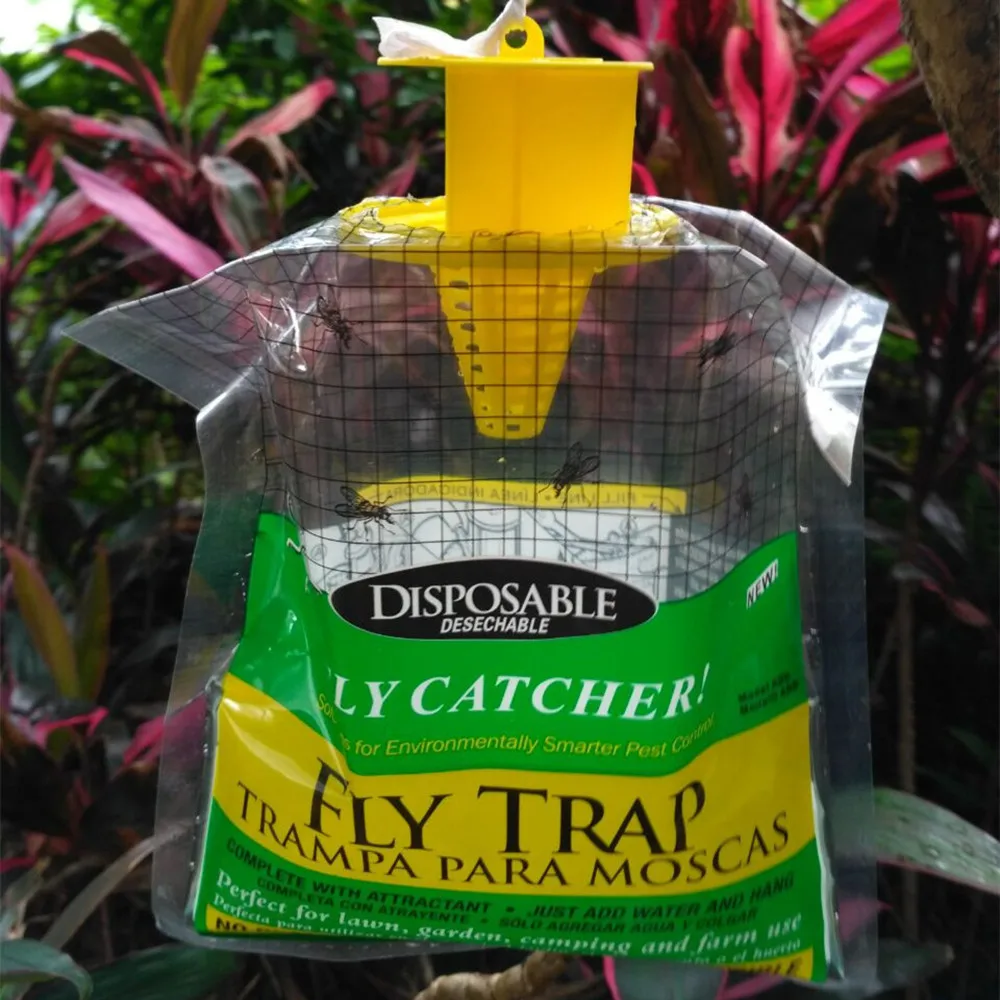 5PCS/Pack Outdoor Disposable Fly Catcher Control Trap with Attractant Insecticide Dropshipping PJ0730 |